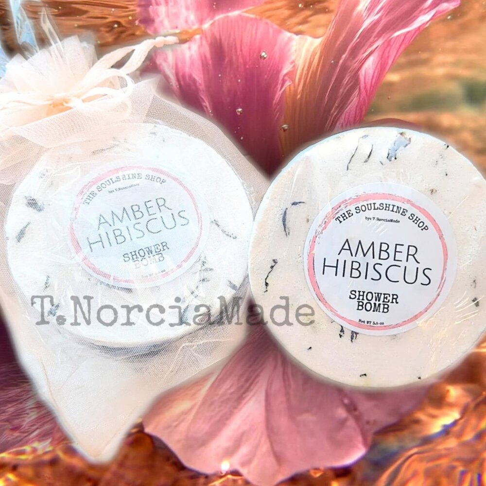 Amber Hibiscus Shower Bomb